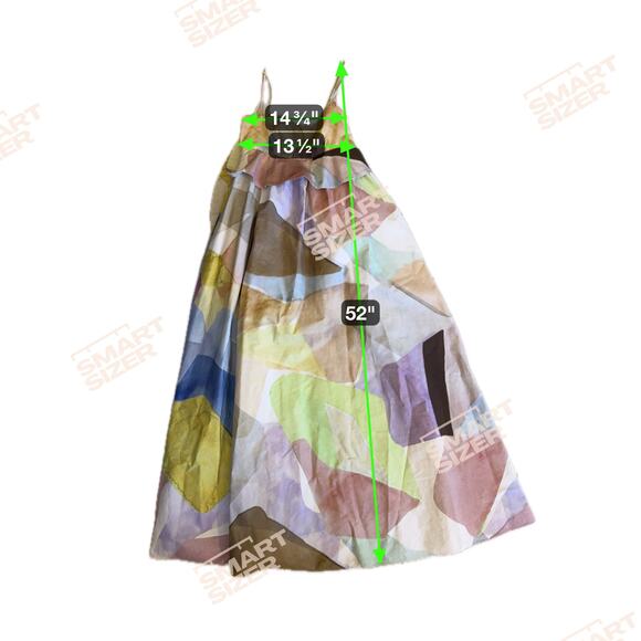 ASOS EDITION Empire Cami Maxi Dress in Pastel Abstract Boho Print Women’s Sz 0 - Picture 15 of 16